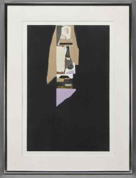 Appraisal: Louise Nevelson ''Untitled V'' aquatint etchingand collage on C M