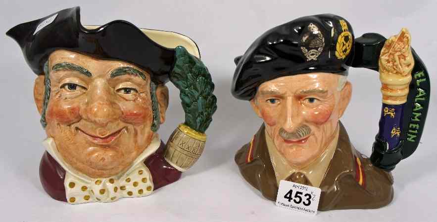 Appraisal: Royal Doulton Large Character Jugs Field Marshall Montgomery D and