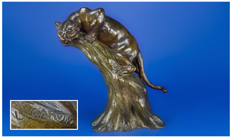 Appraisal: Louis Albert Carvin French - Bronze Sculpture Modelled As A