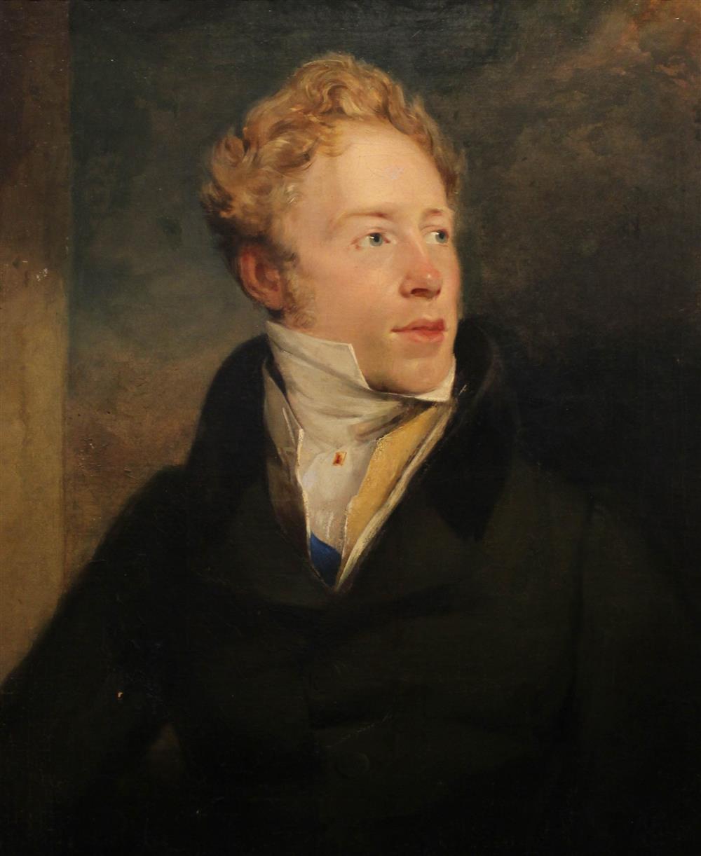 Appraisal: ATTRIBUTED TO SIR WILLIAM BEECHEY PORTRAIT OF A YOUNG GENTLEMAN