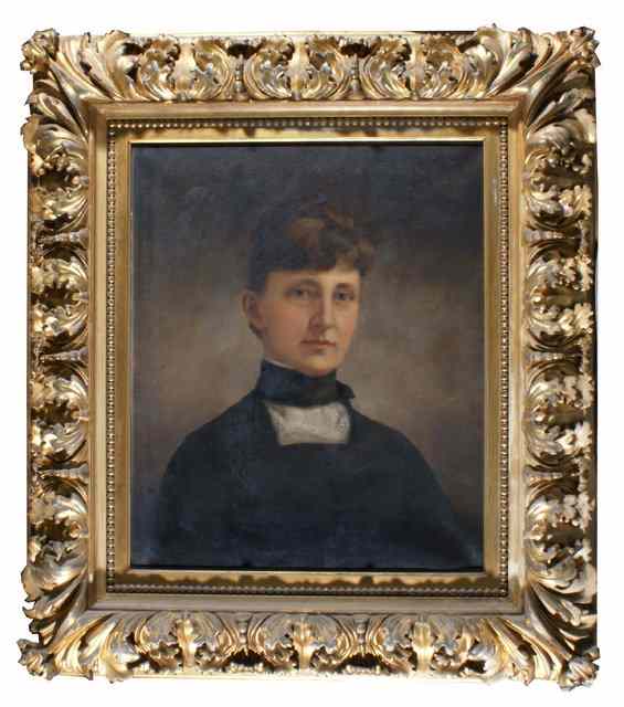 Appraisal: WILLIAM GARL BROWNE - Bust length portrait of a young