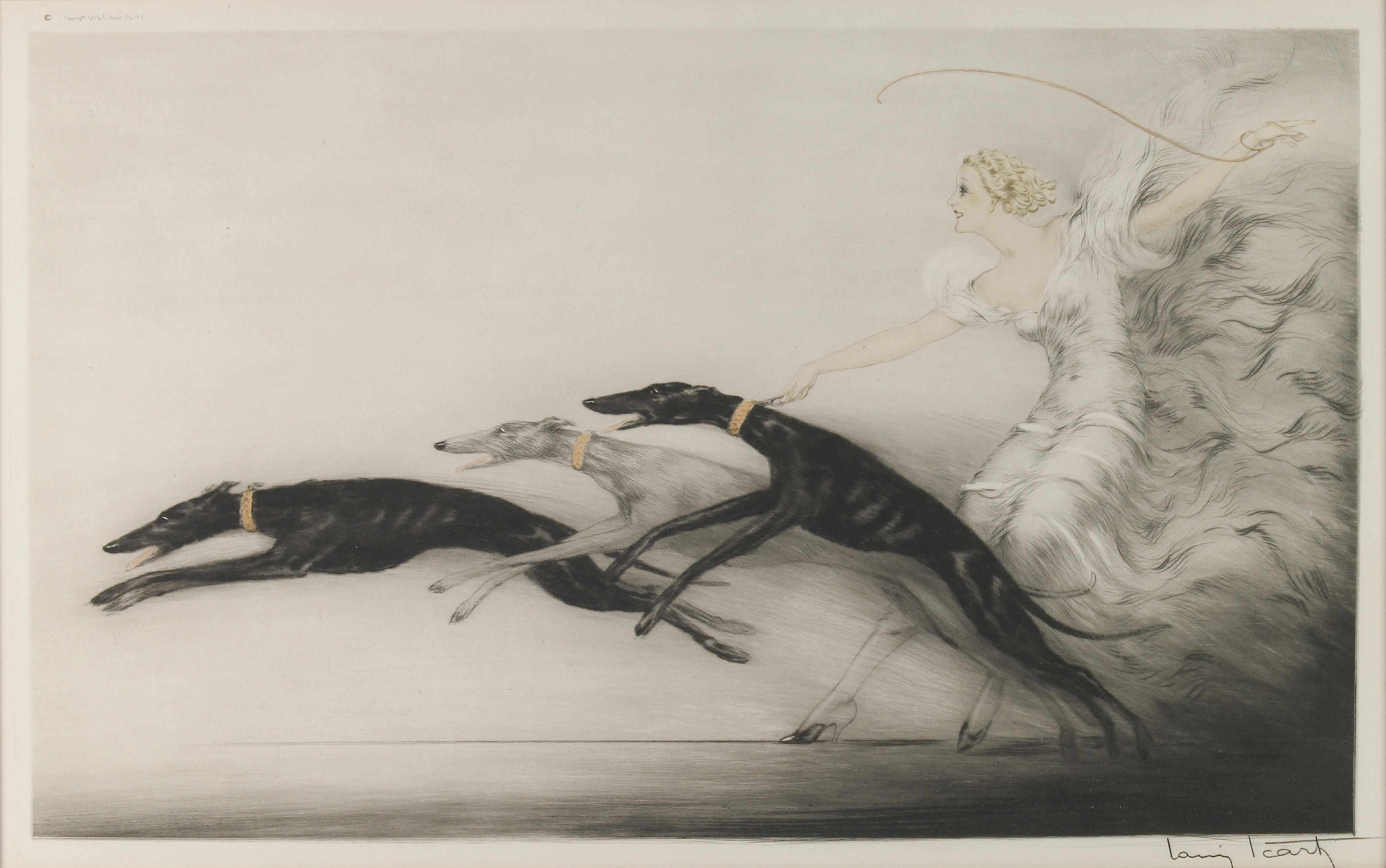 Appraisal: Louis Icart French - Speed II H C I Etching