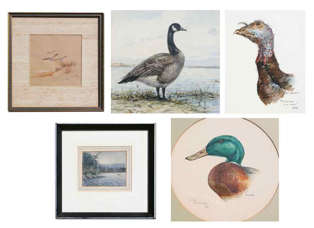 Appraisal: WEILER Milton American - piece art lot to include ''Ducks