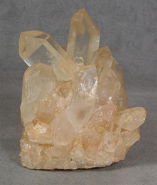 Appraisal: Cluster of Clear Quartz Crystals Crystal mass with individual crystals