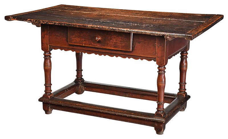 Appraisal: A Fine Pennsylvania Baroque Tavern Table mid th century in