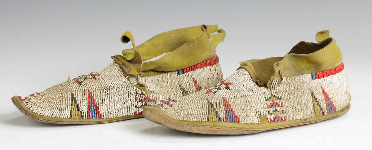 Appraisal: Beaded Cheyenne Moccasins Click Here To ViewThe Collins Collection Provenance