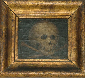 Appraisal: British European School th century- Study of a skull oil