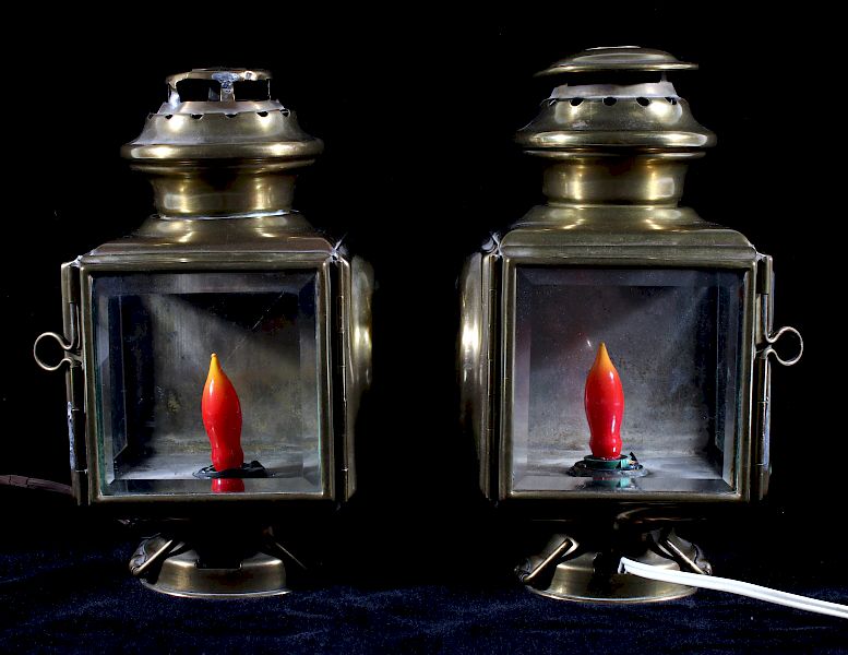 Appraisal: Pair of Antique Maxwell Roadster Lamps c Featured in this