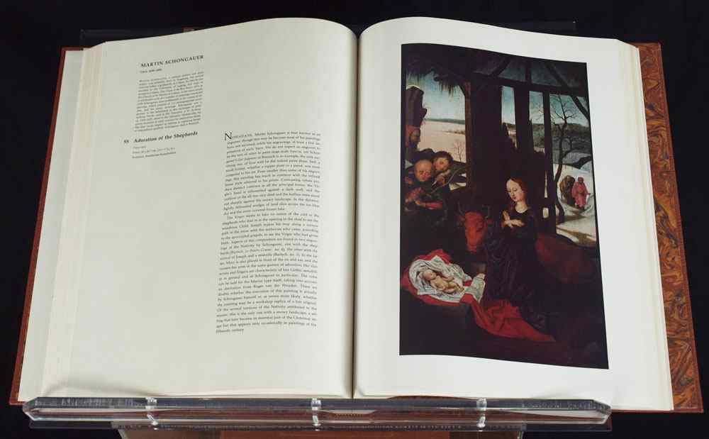 Appraisal: LESLIE SHORE SMALL PAINTINGS OF THE MASTERS BOOKS Leather bound