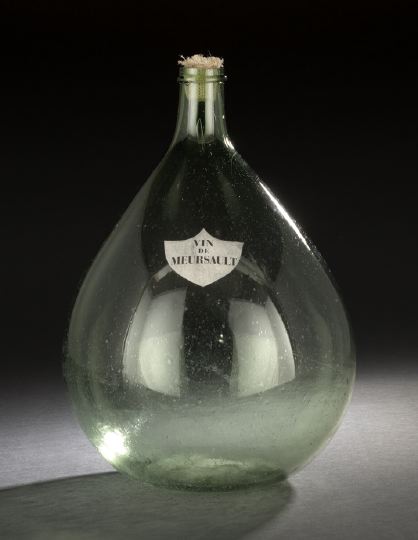 Appraisal: French Blown Green Glass Wine Jar early th century of