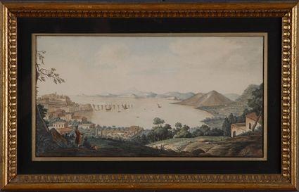 Appraisal: CONTINENTAL SCHOOL L TH C LANDSCAPE WITH TOWN AND FIGURES