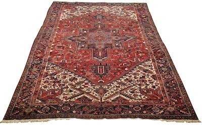 Appraisal: A Large Heriz Carpet Approx '- x '- Medium thick