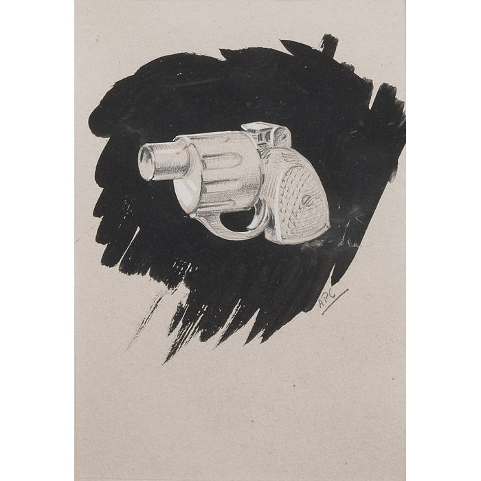 Appraisal: Arthur Conant drawing Gun ink and pencil on paper signed