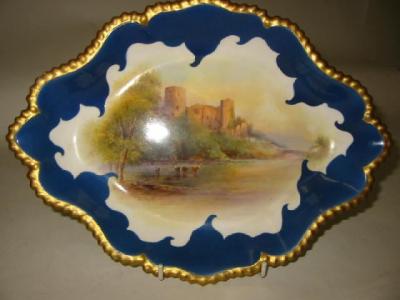 Appraisal: A ROYAL WORCESTER PORCELAIN DESSERT DISH early th century of