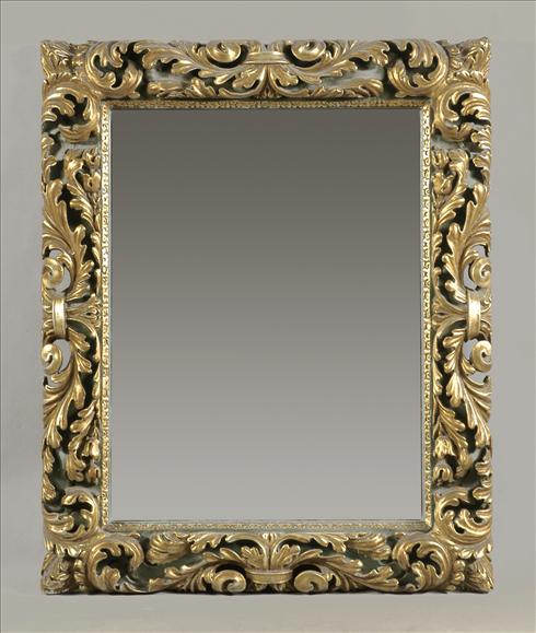 Appraisal: A giltwood and gesso rectangular wall mirror in Charles II