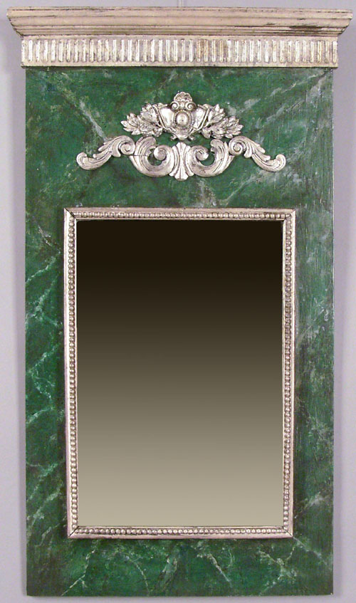 Appraisal: Italian painted mirror l w