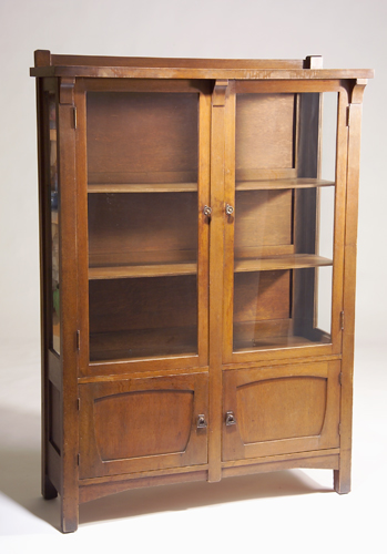 Appraisal: NORTHERN FURNITURE CO Sheboygan WI China cabinet with two glass