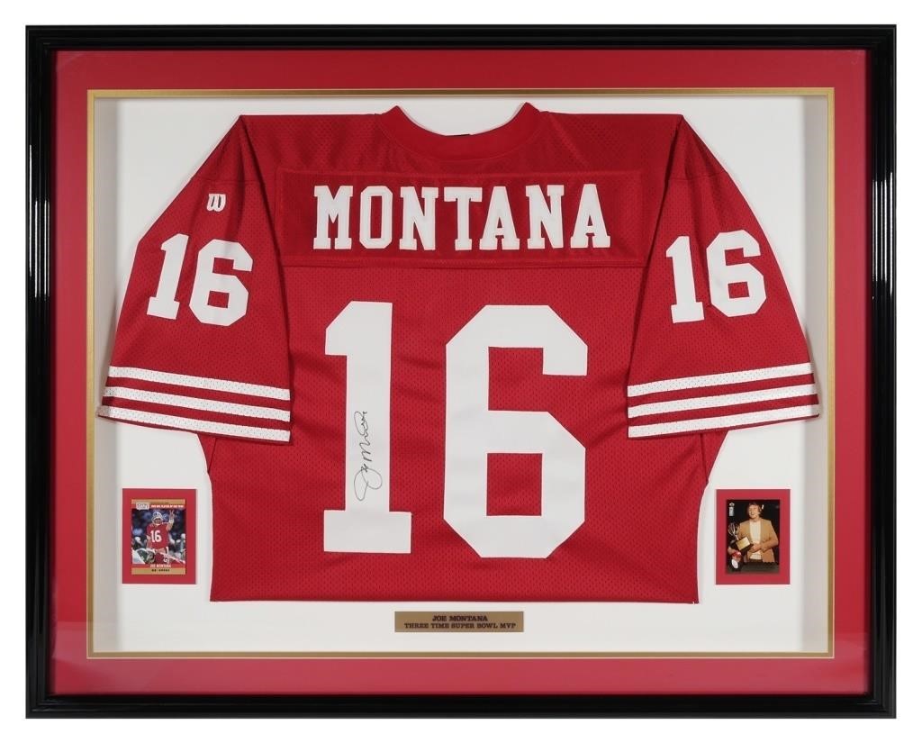 Appraisal: Vintage Wilson jersey signed by legendary San Francisco ers quarterback