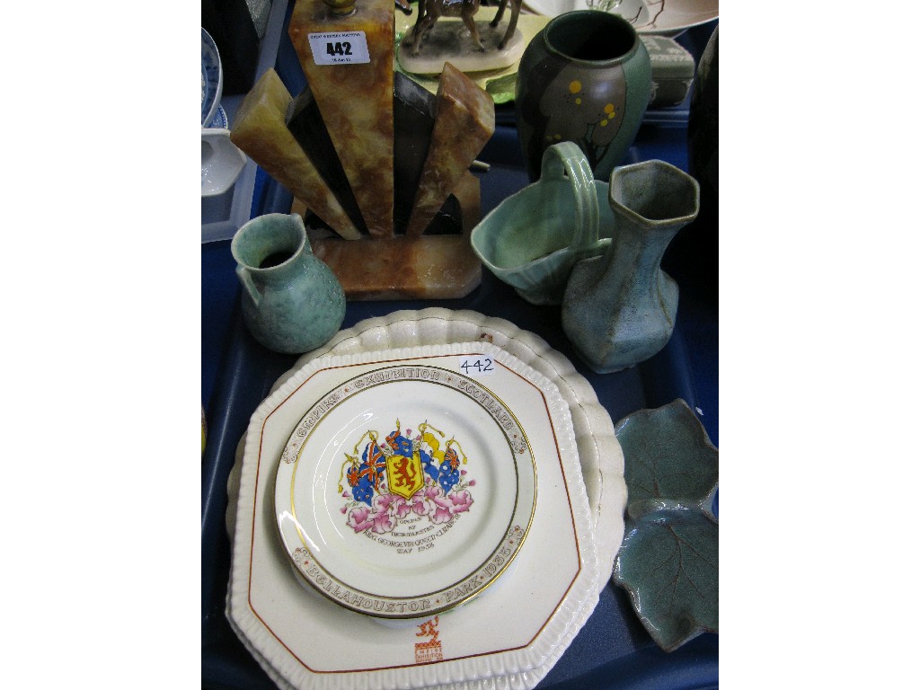 Appraisal: Lot comprising assorted ceramics - Empire Exhibition memorabilia Art Deco