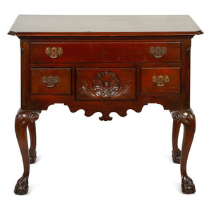 Appraisal: A Chippendale Style Carved Mahogany Dressing Table th Century Height