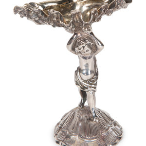 Appraisal: A Garrard Co Silvered Figural Standing Salt and an Asprey