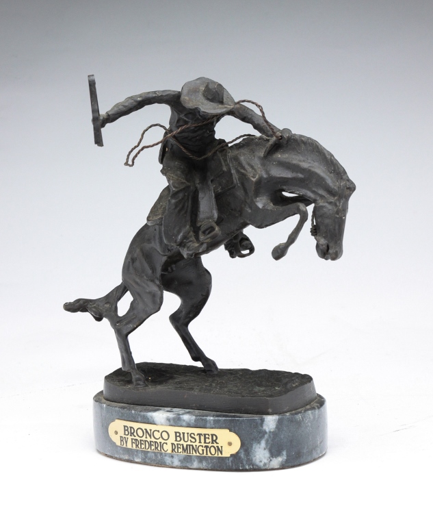 Appraisal: American third quarter th century Cast bronze on marble base