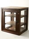 Appraisal: DISPLAY CABINET - Late th C pine display cabinet Rectangular