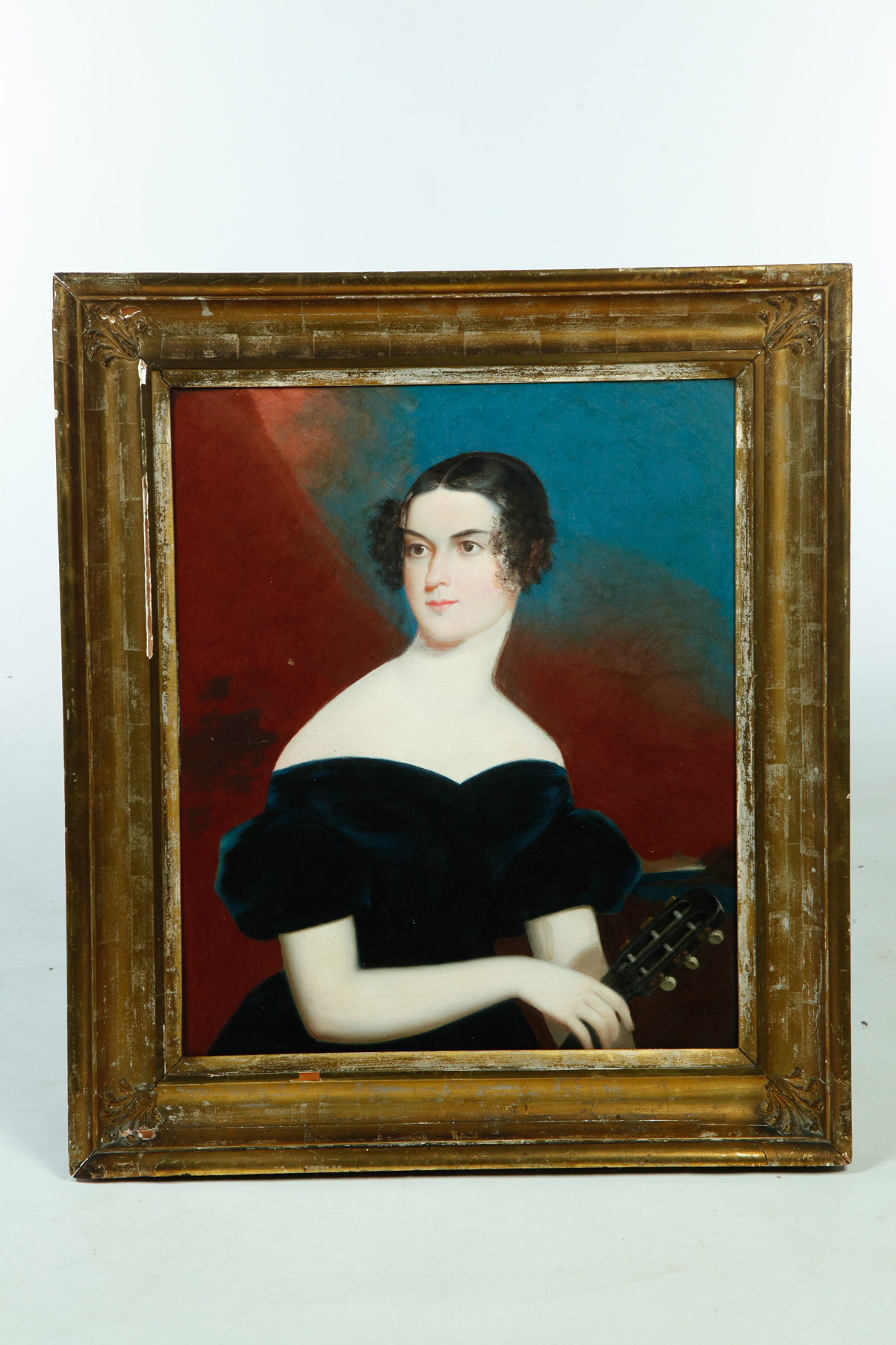 Appraisal: FRAMED OIL ON CANVAS PORTRAIT OF A LADY American nd