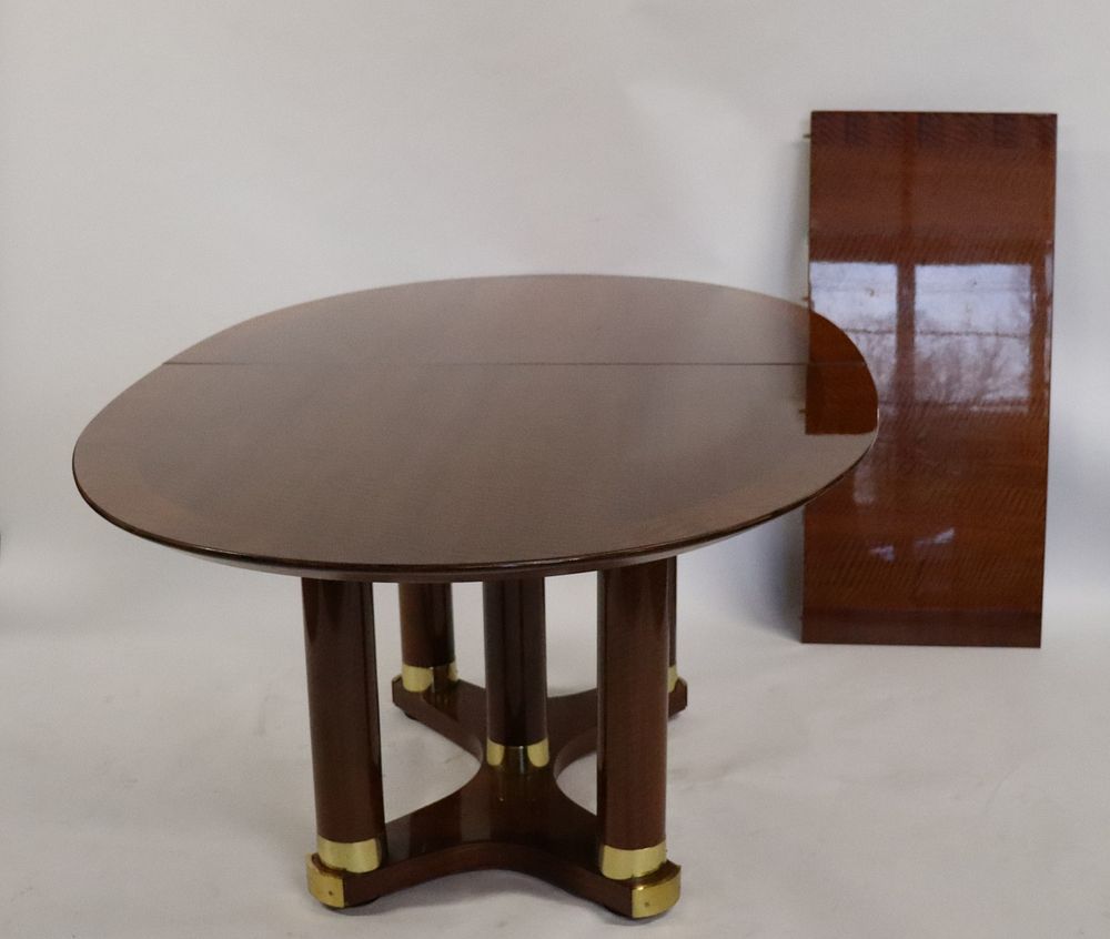 Appraisal: Hendrendon Signed Oval Dining Table With Leaf A great looking