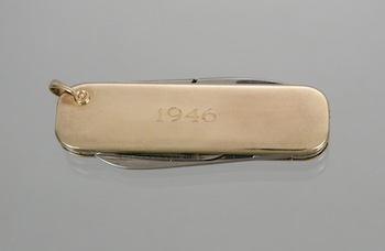 Appraisal: A Vintage k Gold Clad Pocket Knife Dated k yellow