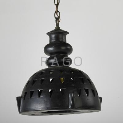 Appraisal: MORROCAN Ceramic hanging fixture x dia Condition Report