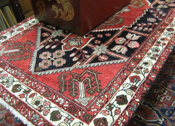 Appraisal: PERSIAN HAMADAN HALL CARPET Hamadan tribal villages region northwest Iran