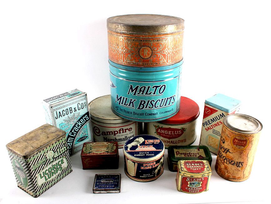 Appraisal: Collection Of Early Candy And Cracker Tins For your consideration