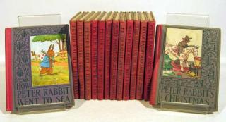 Appraisal: V Altemus Company ANTIQUE PETER RABBIT STORIES Decorative Illustrated Christmas