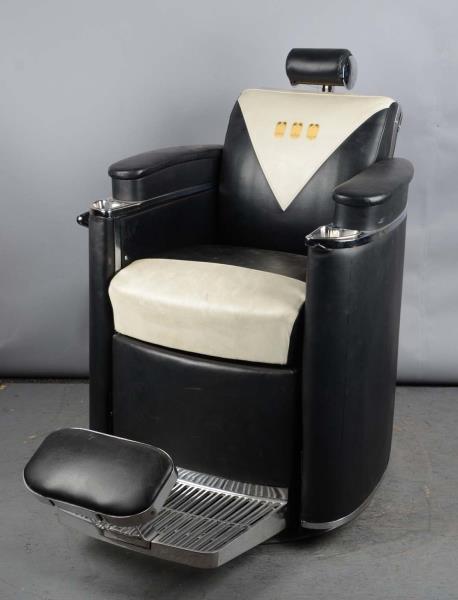 Appraisal: s Mad Men Era Koken President Barber Chair Late s