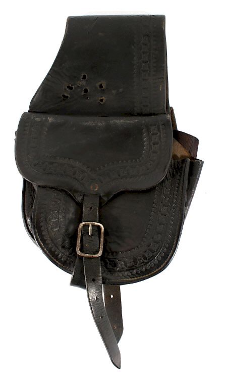 Appraisal: Al Furstnow Montana Leather Western Saddlebags This is a set