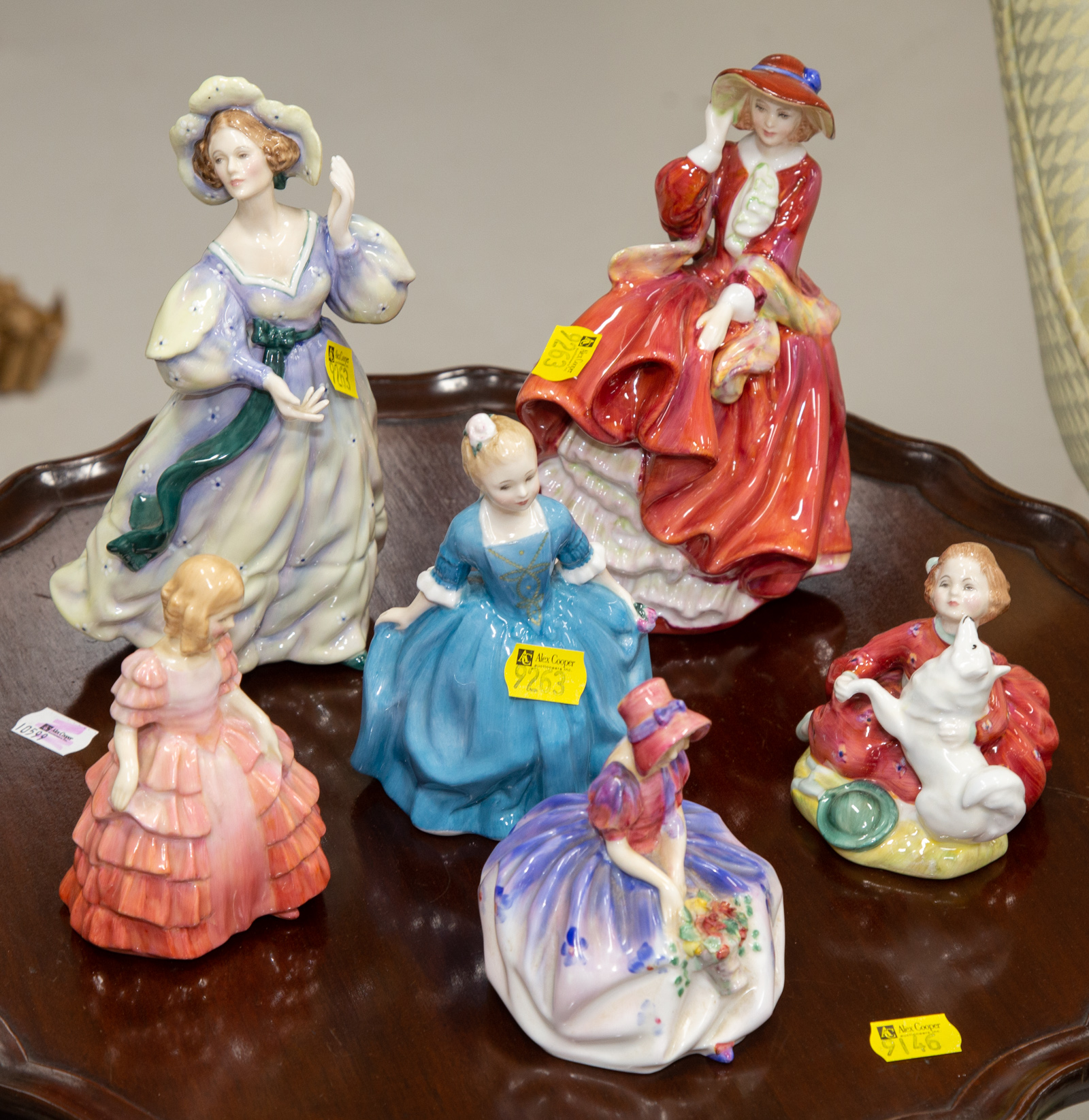 Appraisal: SIX ROYAL DOULTON FIGURES Includes Monica Rose A Child from