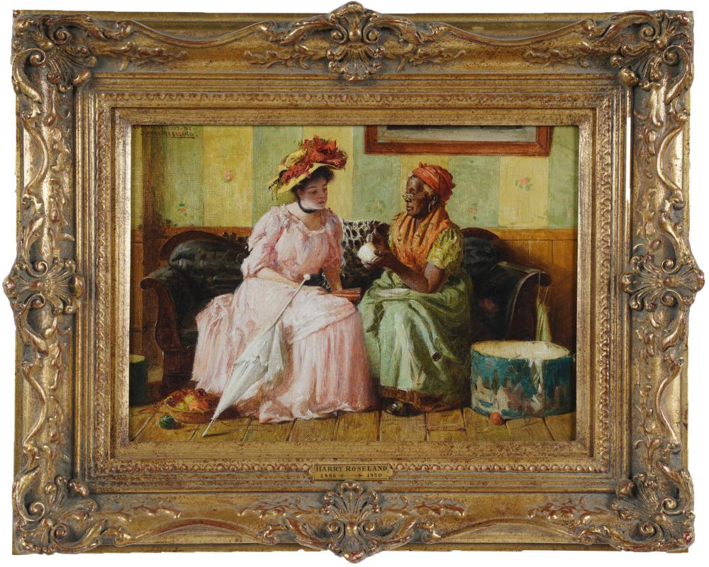 Appraisal: HARRY ROSELAND DAR'S YOUR WISH HONEY oil on canvas signed