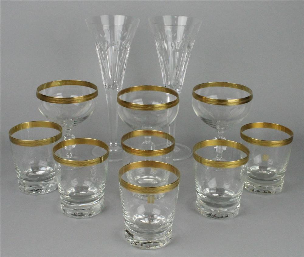 Appraisal: PAIR OF WATERFORD MILLENIUM LOVERS CHAMPAGNE FLUTES marked Waterford decorated