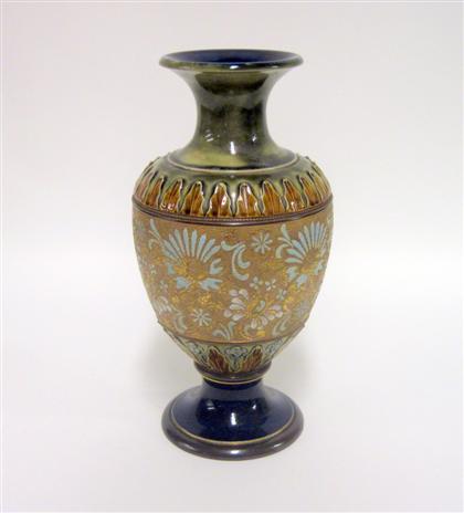 Appraisal: Doulton Lambeth stoneware vase late th century