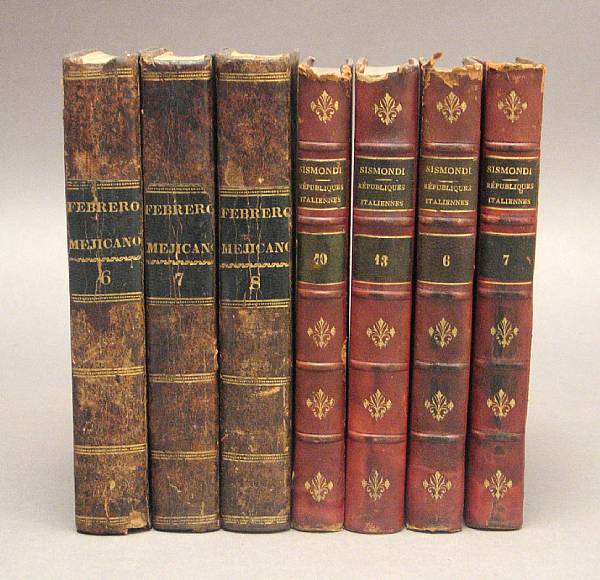 Appraisal: BINDINGS books on miscellaneous subjects mostly bound in calf Includes