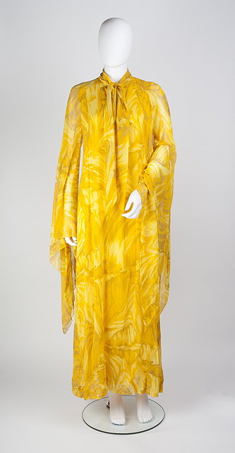 Appraisal: A full length yellow La Mendola 'floaty' dress with wide