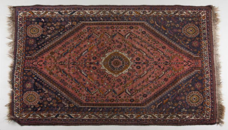 Appraisal: Southwest Persia Semi-Antique Tribal Rug probably Qashqa'i red field central