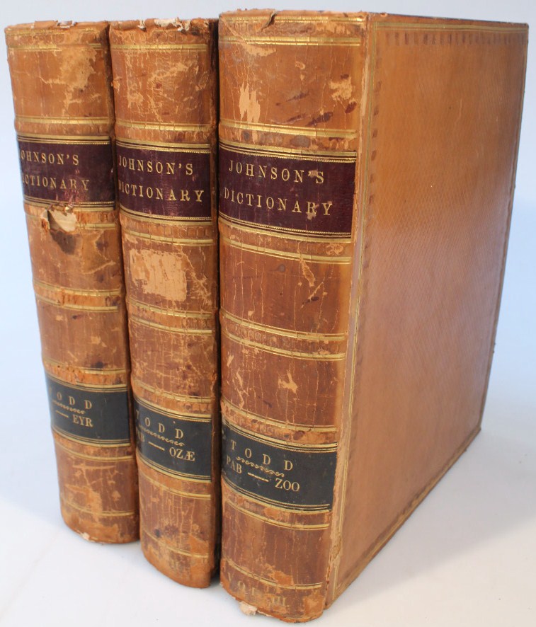 Appraisal: Johnson Samuel A Dictionary of the English Language London Longman