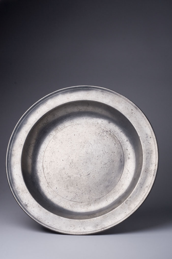 Appraisal: PEWTER DEEP DISH JOSEPH DANFORTH - Middletown Connecticut circa -