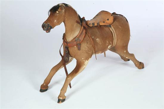 Appraisal: HIDE COVERED HOBBY HORSE American or European nd half- th