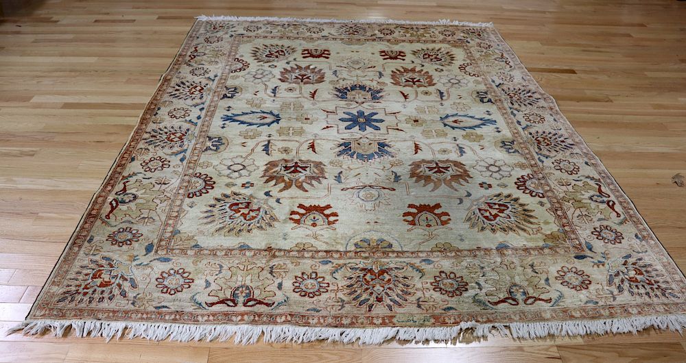 Appraisal: Vintage And Finely Hand Woven Oushak Style Carpet Nice design