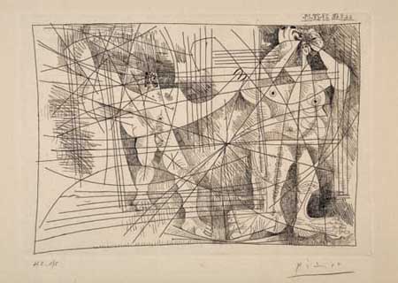 Appraisal: PABLO PICASSO La Magie Quotidienne Etching on laid Japan paper