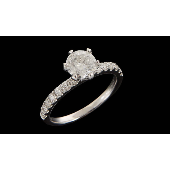 Appraisal: Lady's K White Gold Dinner Ring with a ct round