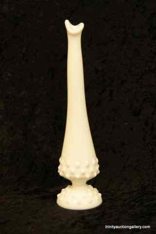 Appraisal: Fenton Milk Glass Hobnail '' Bud Vasec 's and not